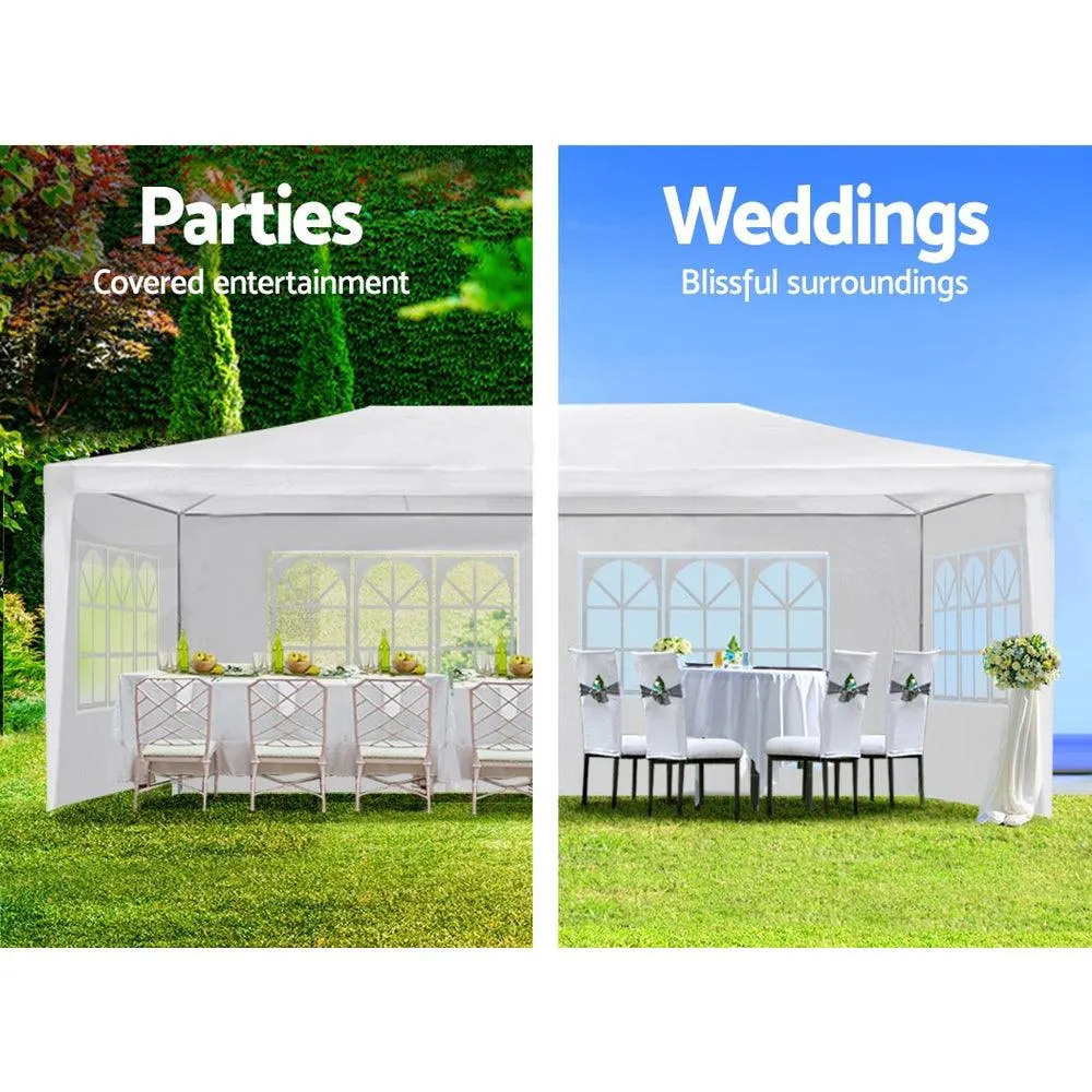 10x20' Wedding Party Canopy Tent Outdoor Gazebo with 6 Removable  Sidewalls