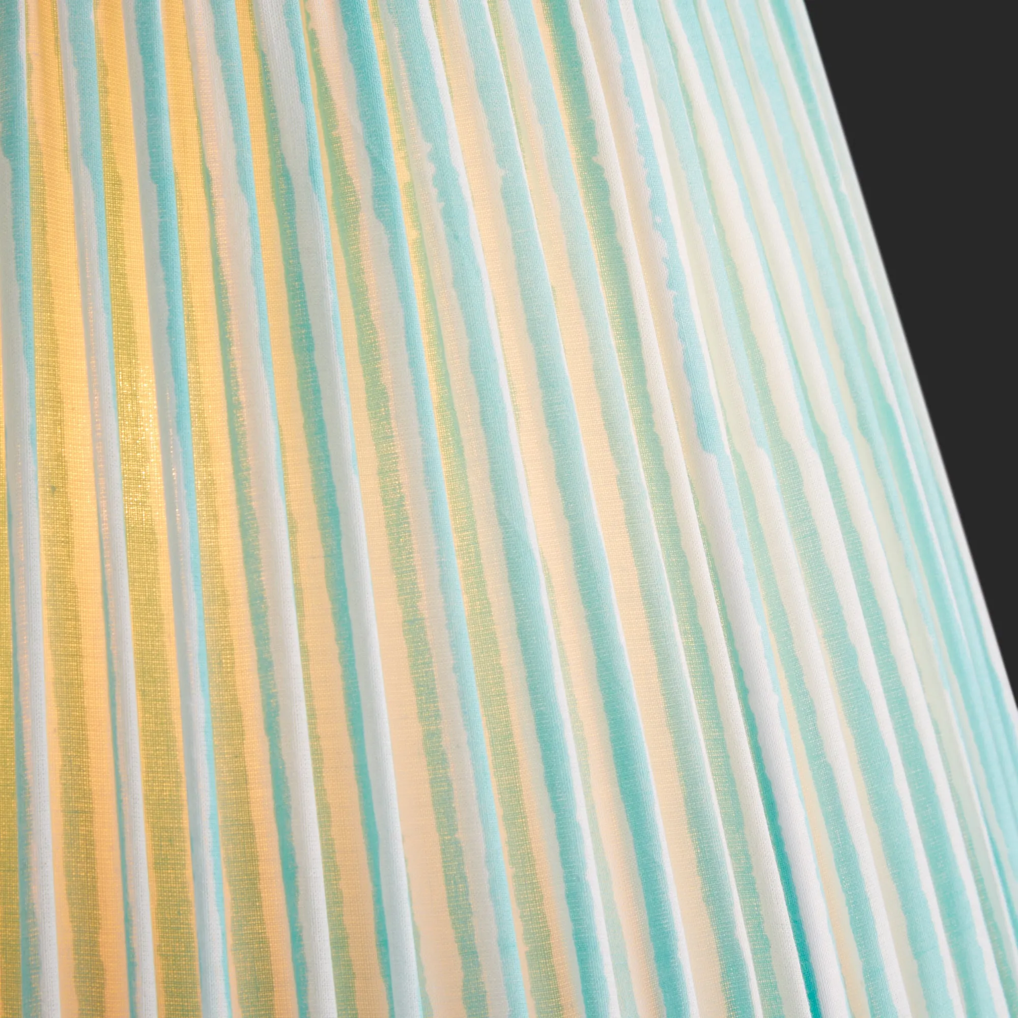 16cm empire shade in aqua chalk stripes