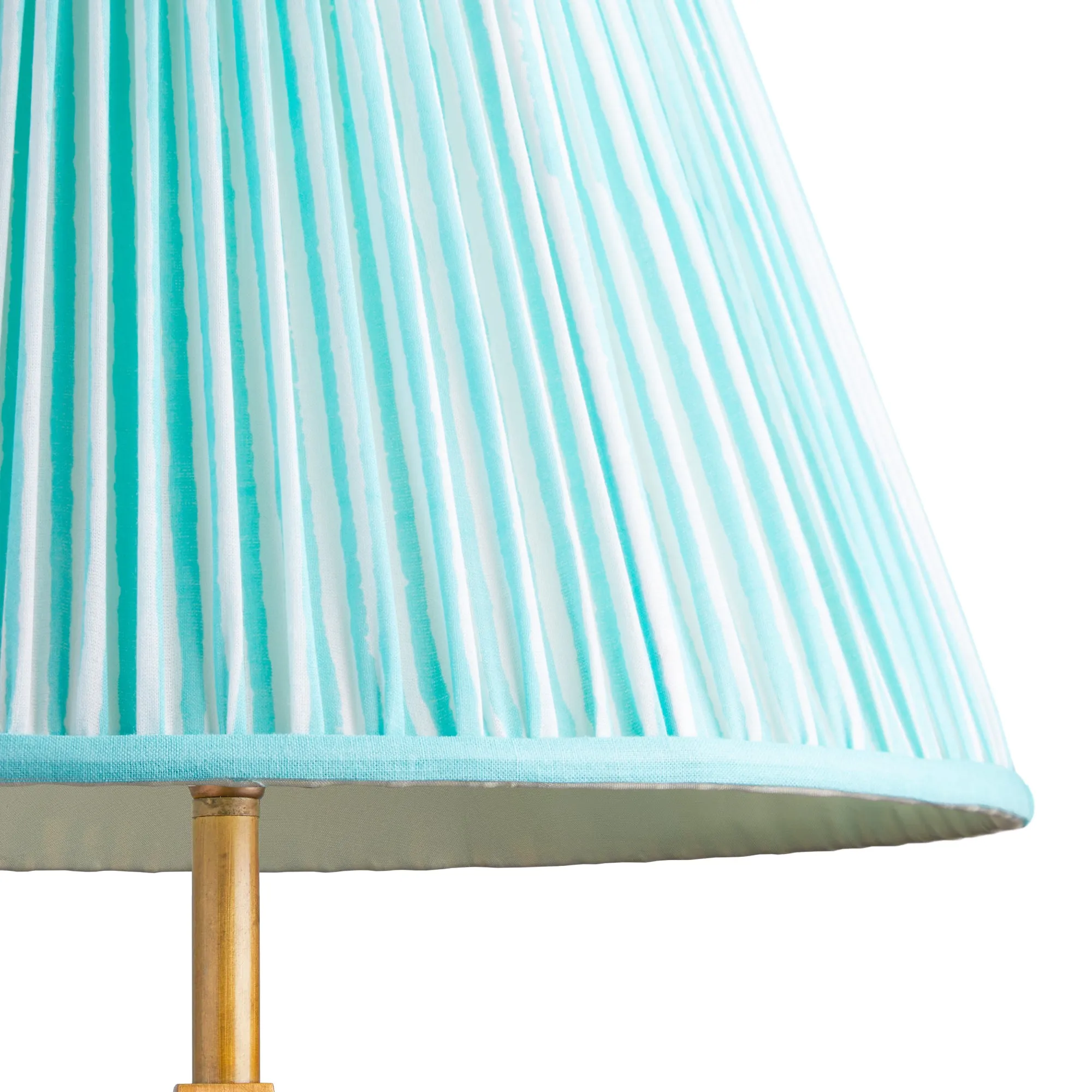 16cm empire shade in aqua chalk stripes