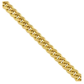 18K Solid Gold Cuban Chain (4 mm)