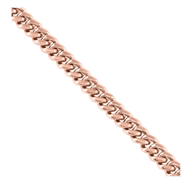 18K Solid Gold Cuban Chain (4 mm)