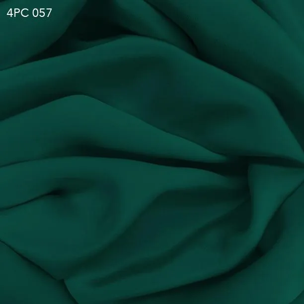 4 Ply Silk Crepe - Deep Teal