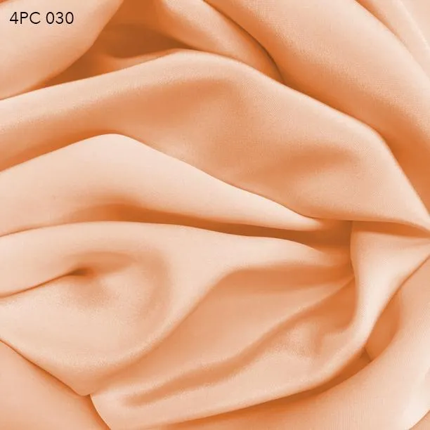 4 Ply Silk Crepe - Nude Orange