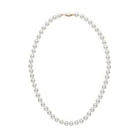 6.0-6.5 mm 16 Inch White Akoya AA  Pearl Necklace