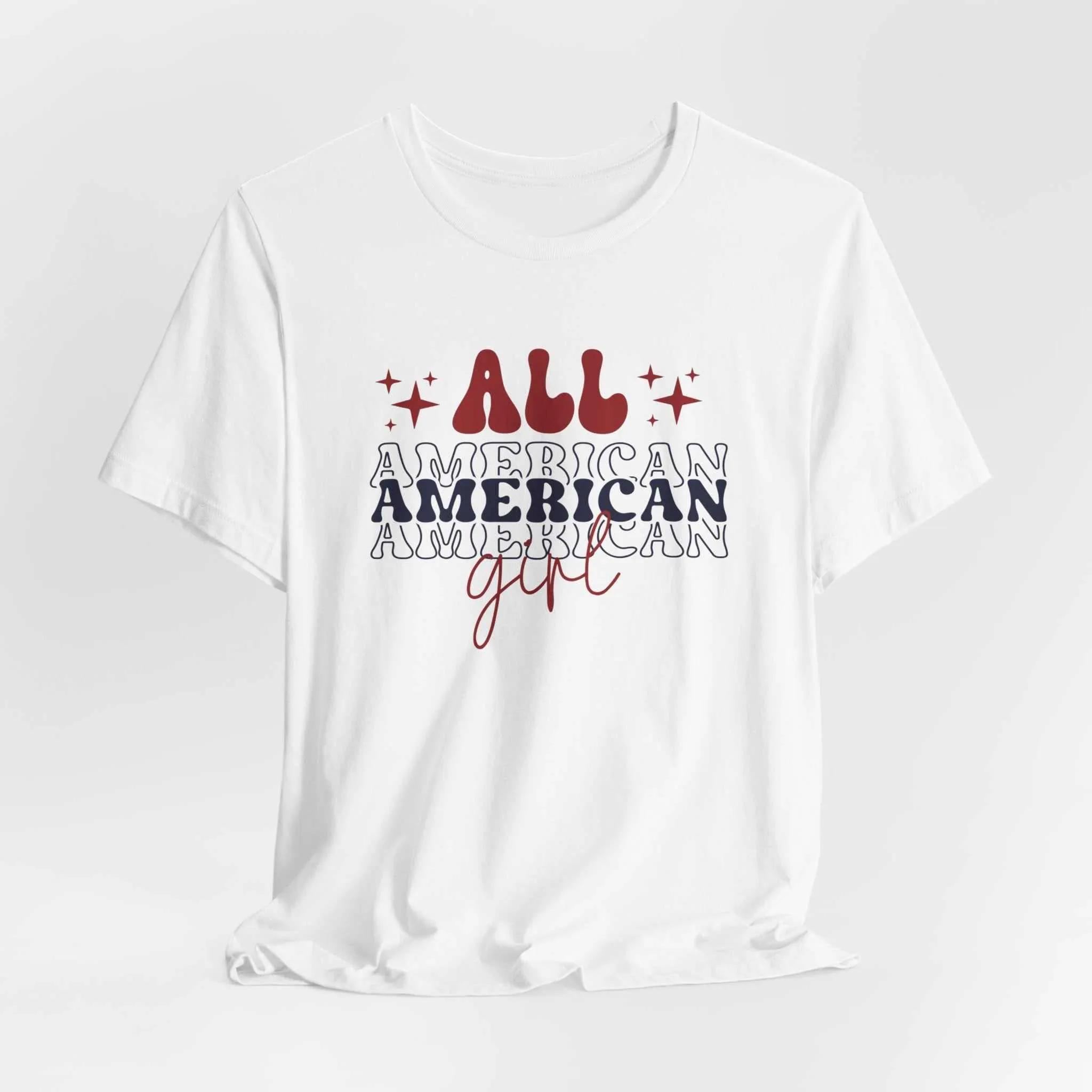 All American Girl America Birthday Independence Day T-Shirt