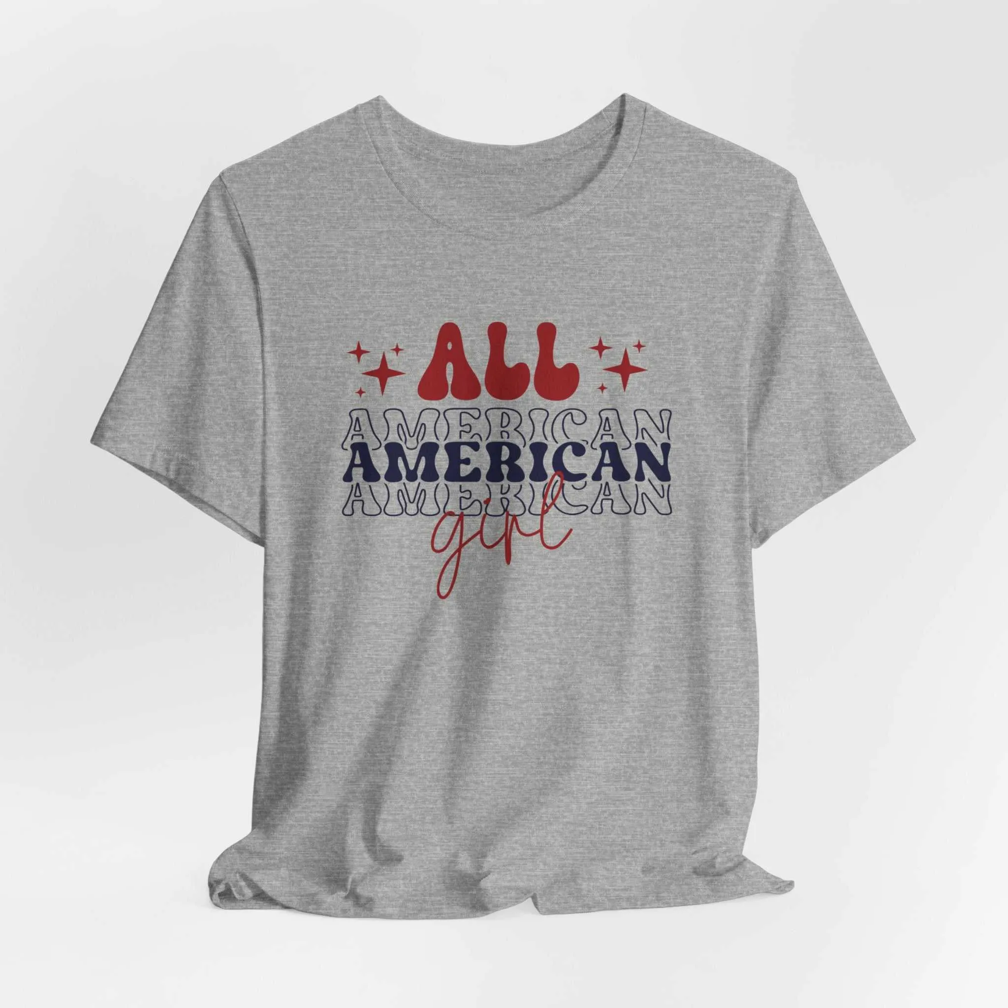 All American Girl America Birthday Independence Day T-Shirt