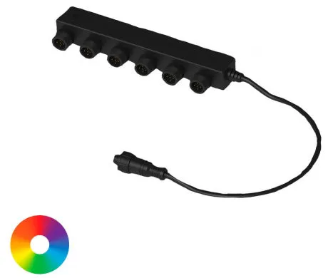 Aquascape 6-Way Color-Changing Light Splitter