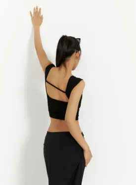 Back Cut Out Crop Top IU412