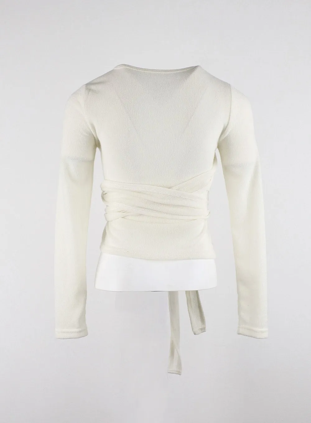 Back-Wrap Button Long Sleeve Top CD319