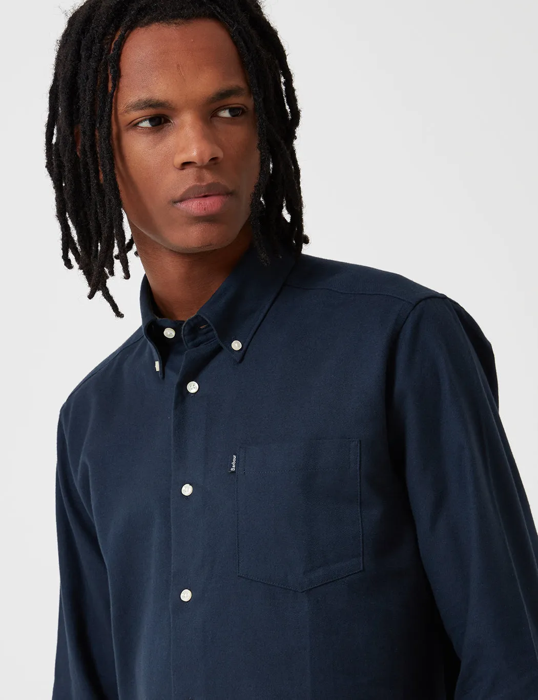 Barbour Stapleton Don Twill Shirt - Navy