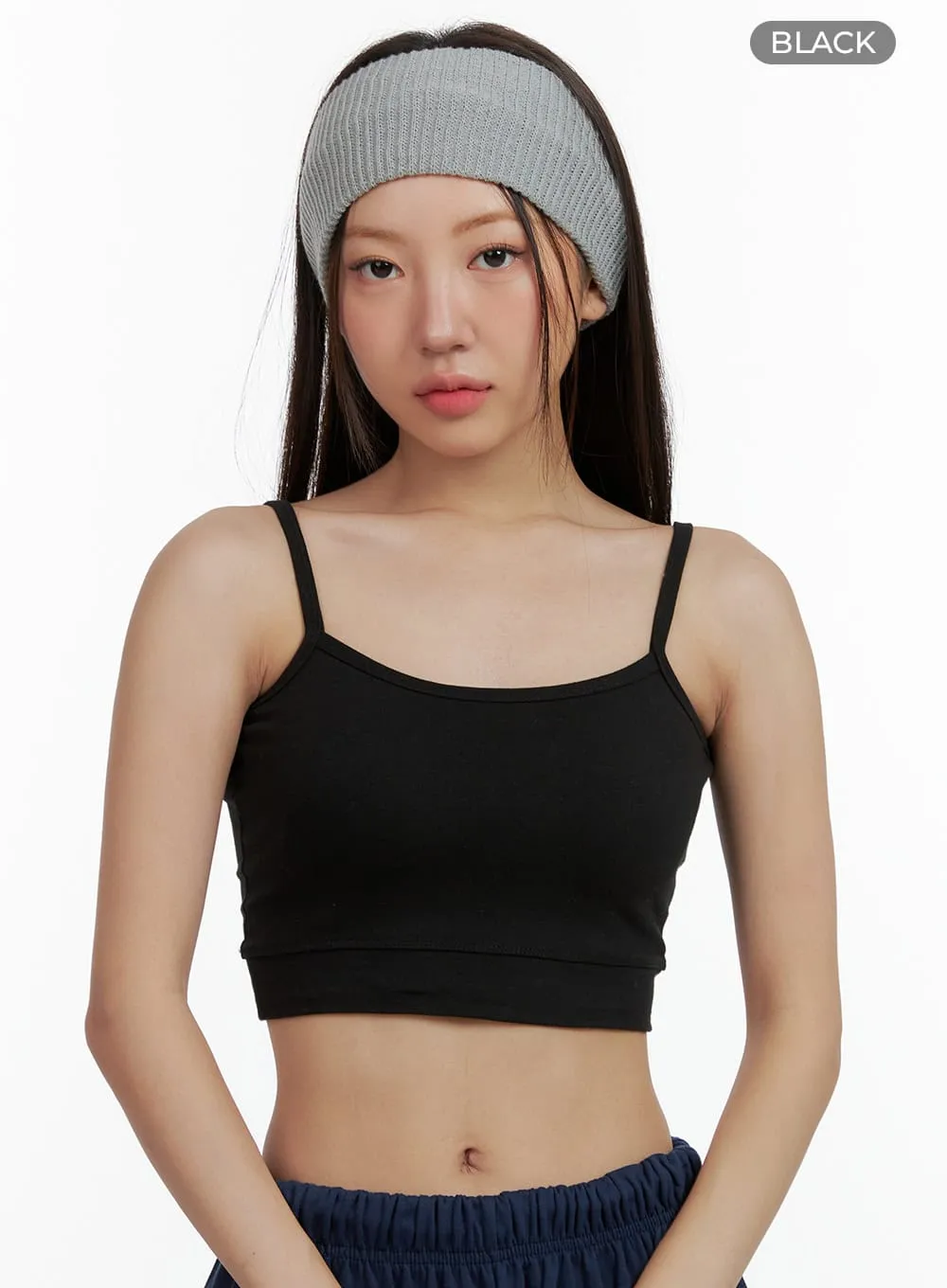 Basic Crop Cap Cami Top OL408