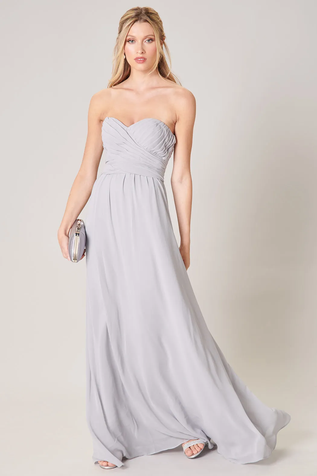 Beloved Ruched Sweetheart Convertible Dress