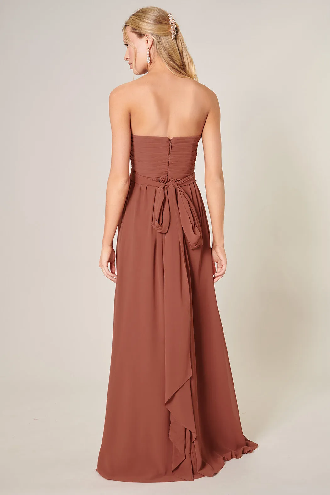 Beloved Ruched Sweetheart Convertible Dress