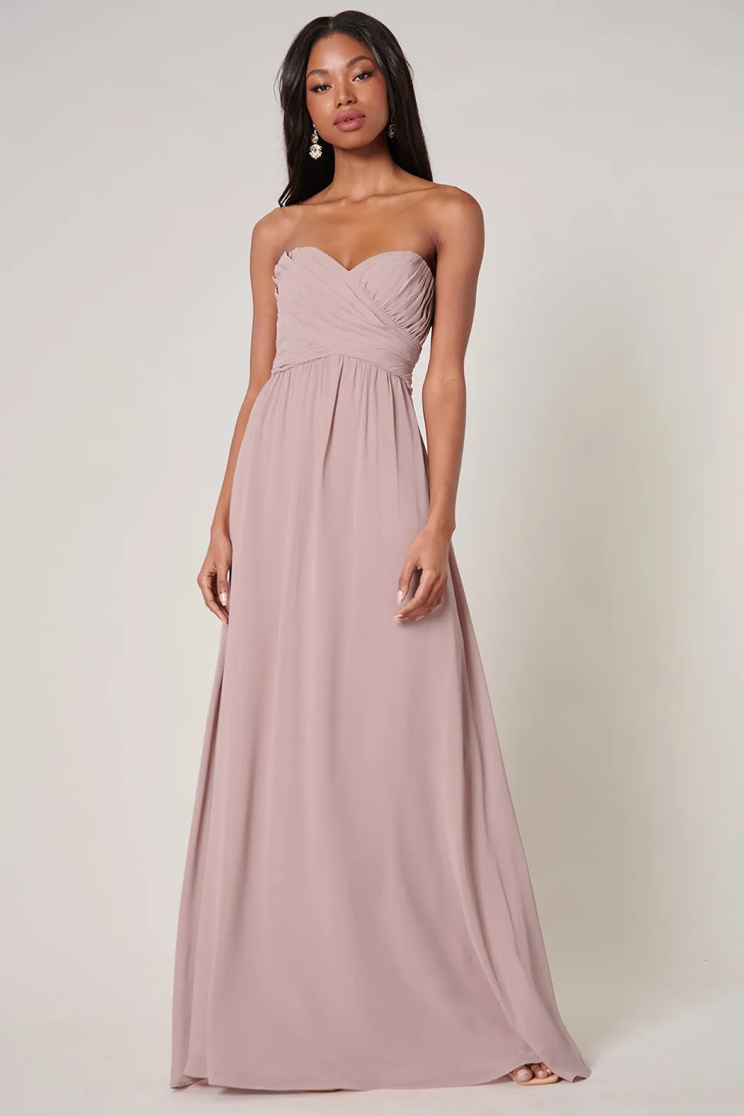 Beloved Ruched Sweetheart Convertible Dress