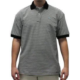 Biscayne Bay Horizontal Feed Stripe Polo  - 7200-411 Black