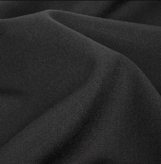 Black Polyester Suiting Fabric | 58" Wide | Black Woven Polyester Suiting Fabric |