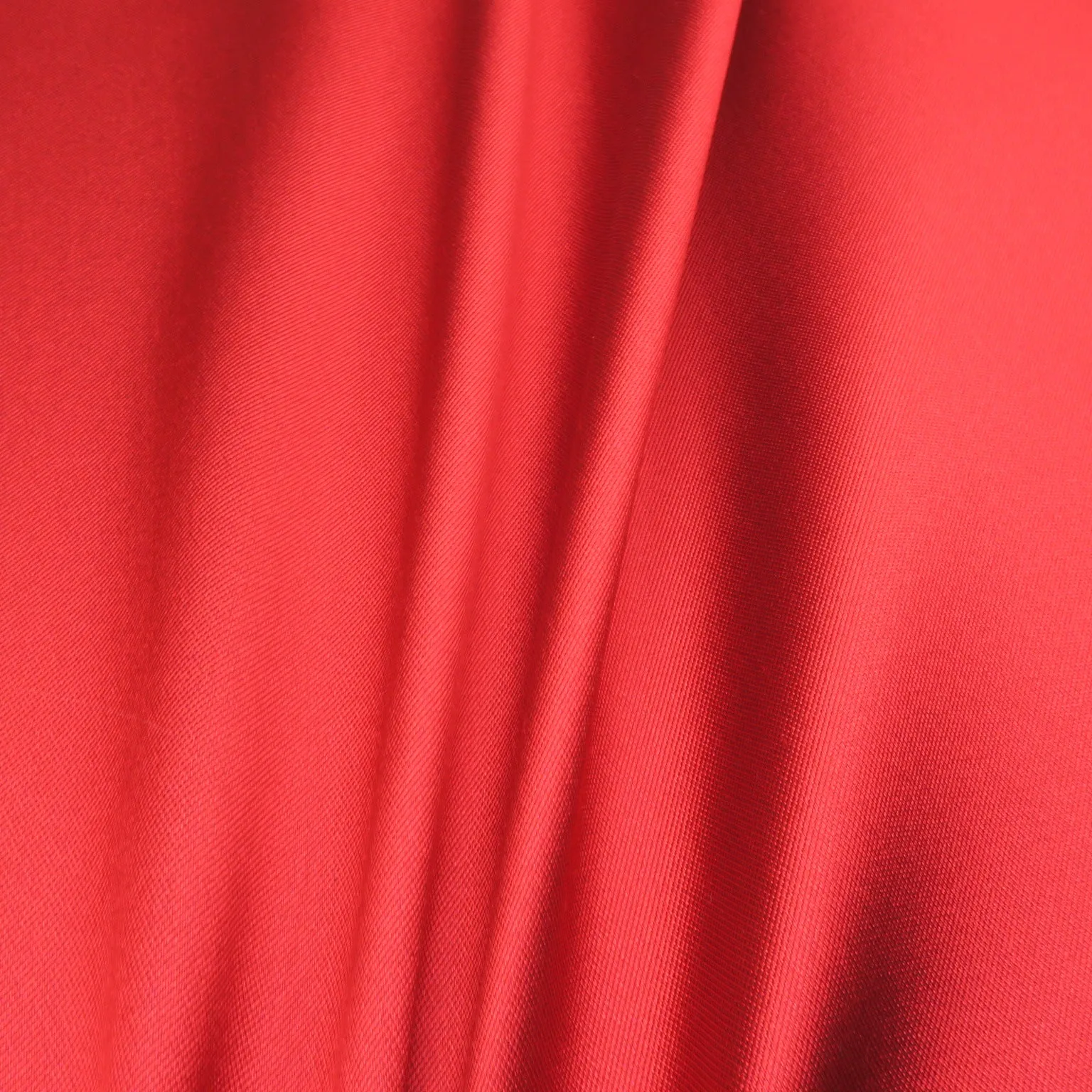 Blue and Red Double-Sided Solid Silk Mikado Fabric