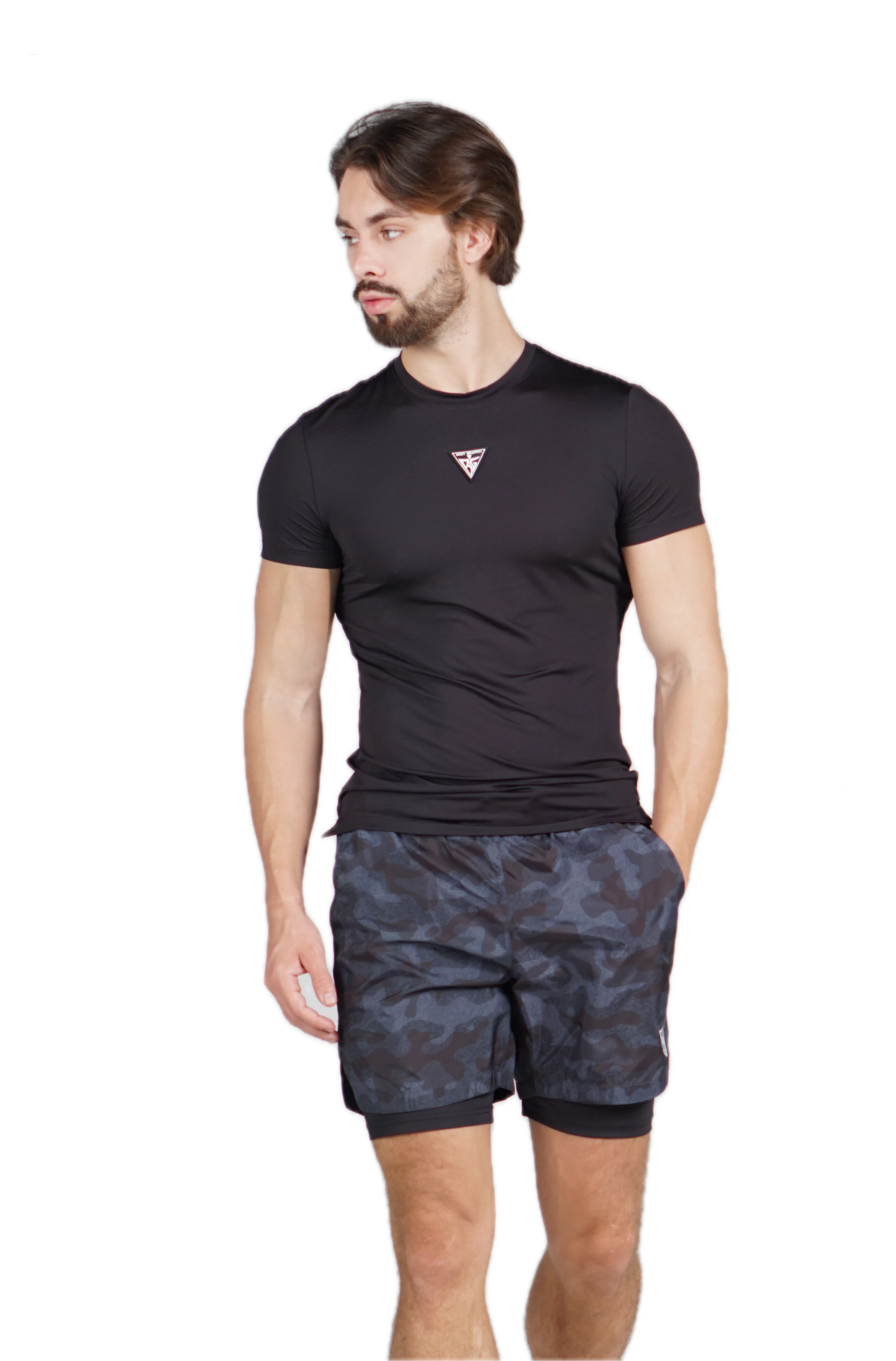 Body Graffiti Men's Slim Fit Short-Sleeve Shirt