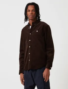 Carhartt-WIP Madison Cord Shirt - Tobacco Brown/Wax