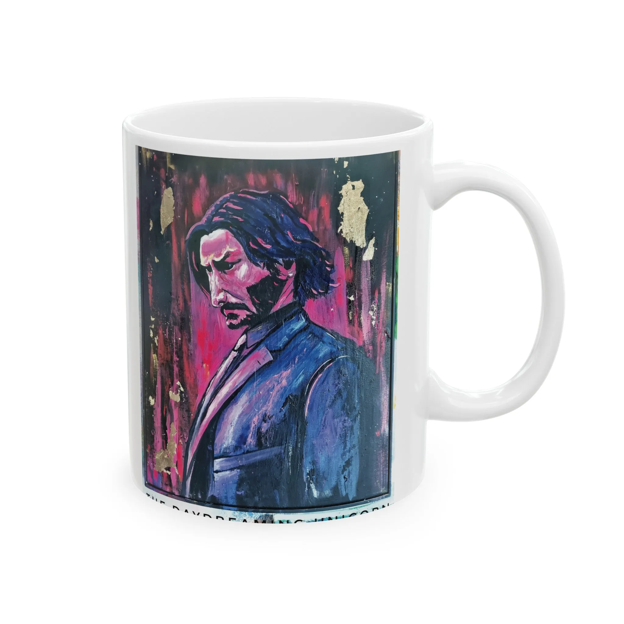 Ceramic Mug, (11oz, 15oz) Artwork John Wick