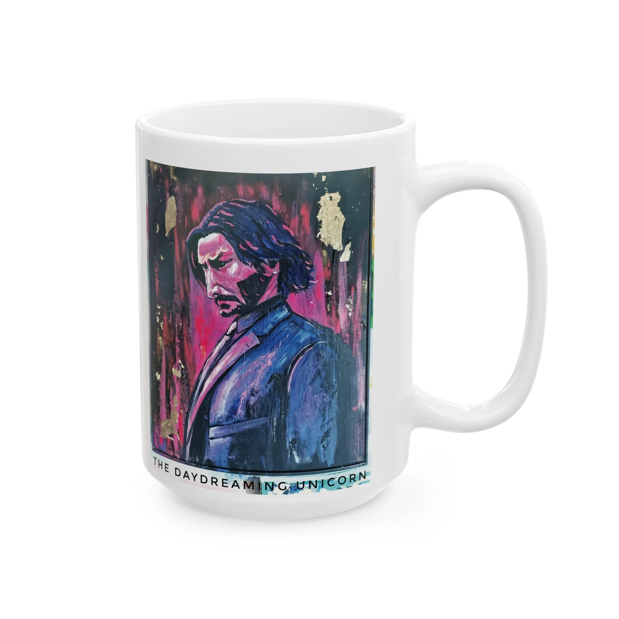 Ceramic Mug, (11oz, 15oz) Artwork John Wick