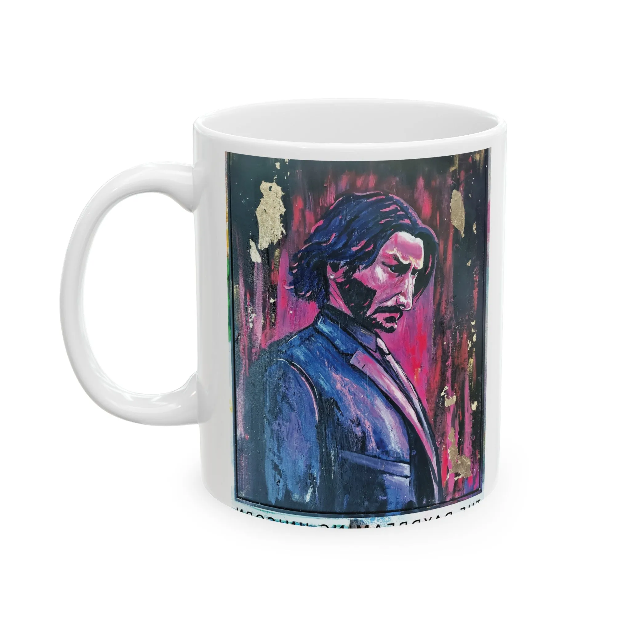 Ceramic Mug, (11oz, 15oz) Artwork John Wick