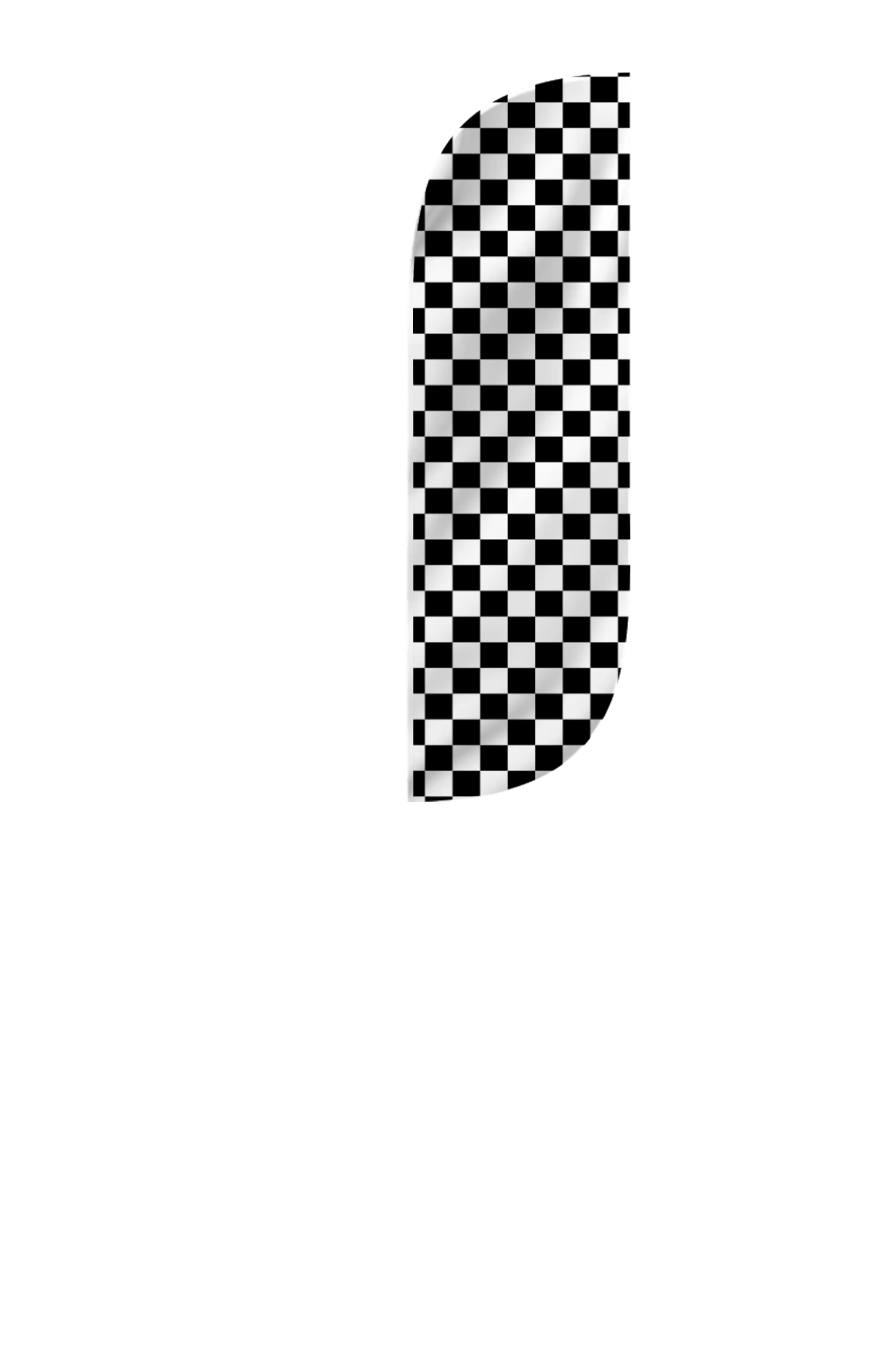 Checkered Color Feather Flag