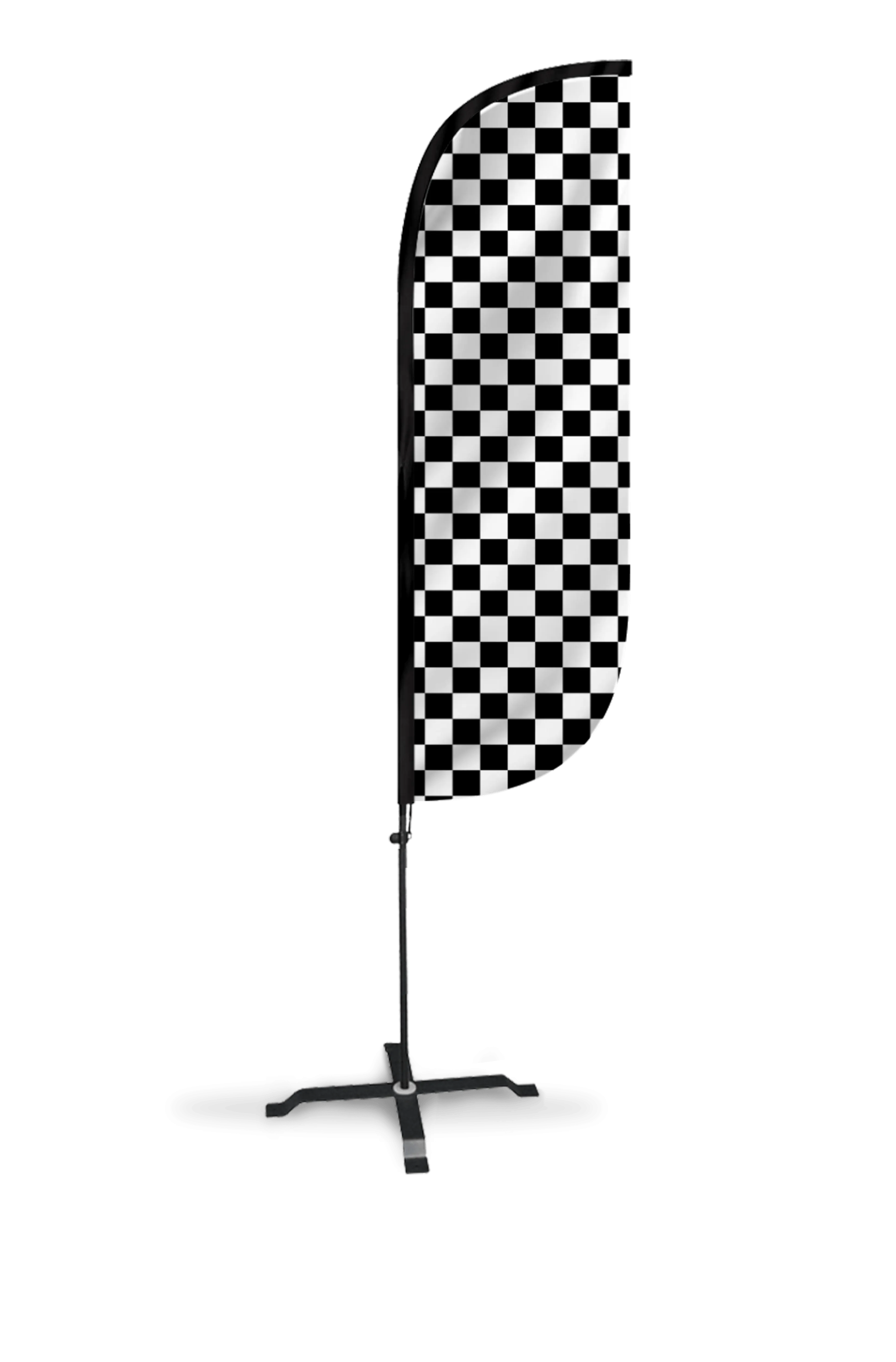 Checkered Color Feather Flag