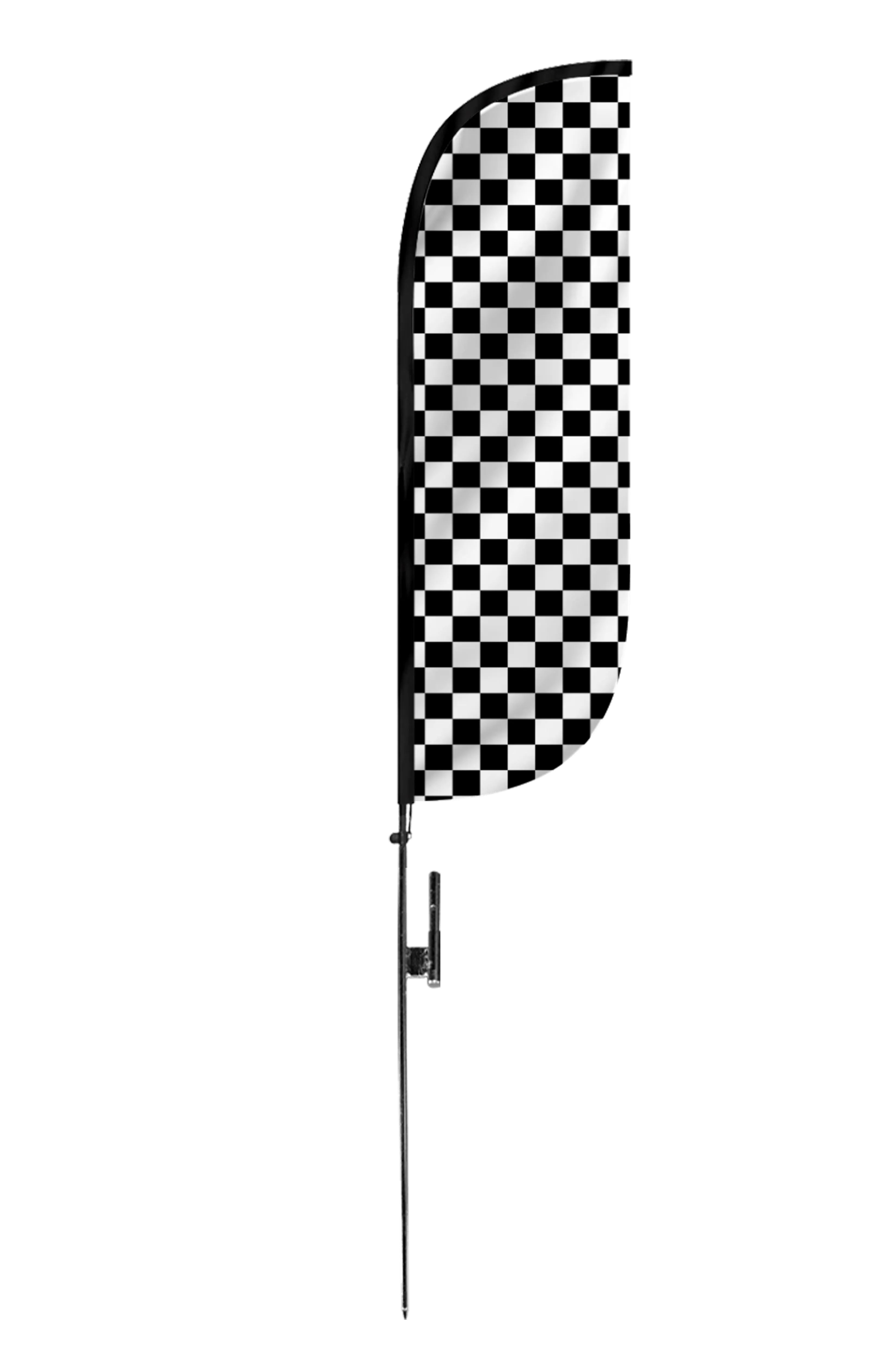 Checkered Color Feather Flag