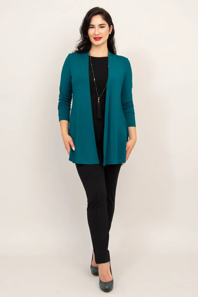 Chopra Jacket, Teal, Bamboo