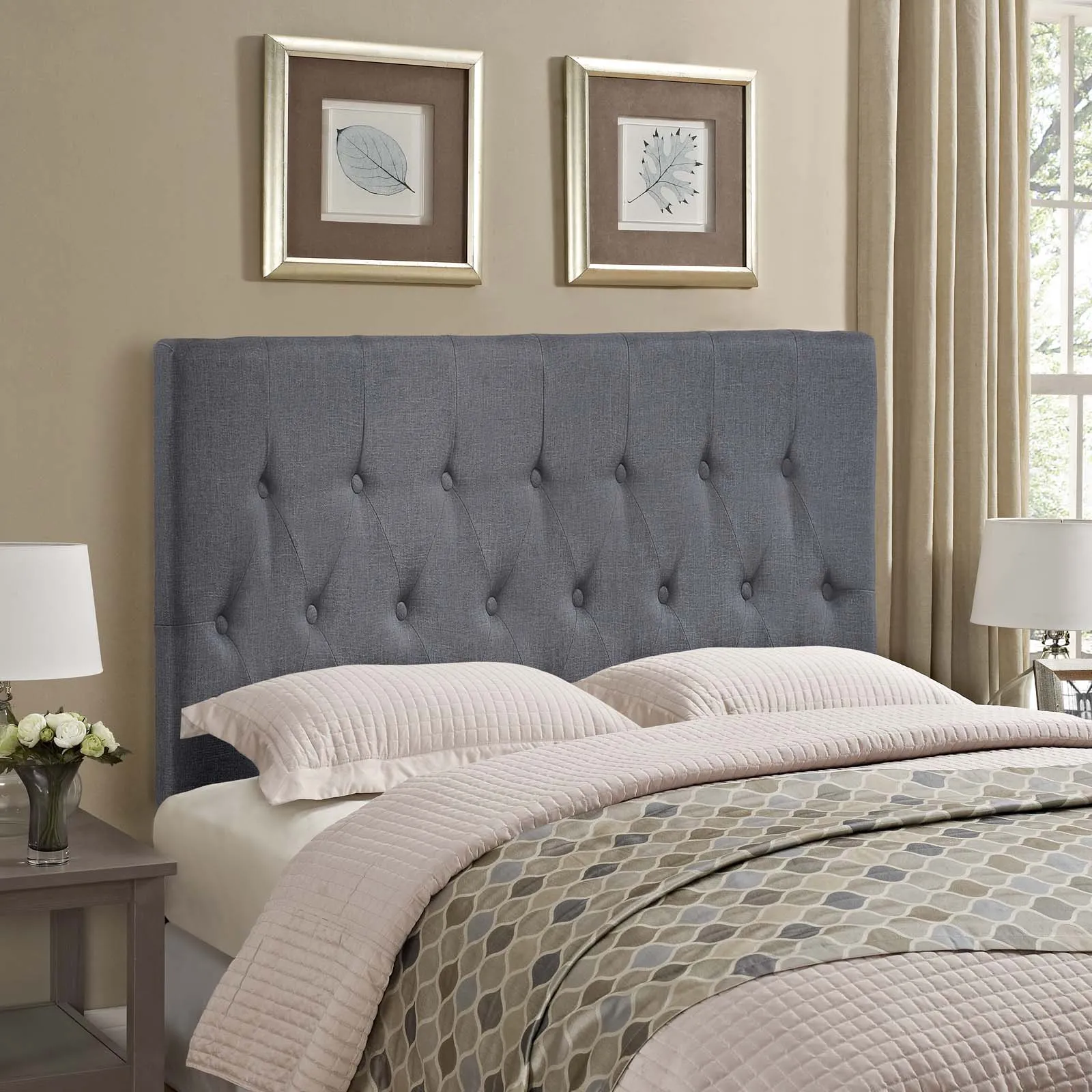 Clique Upholstered Fabric Headboard