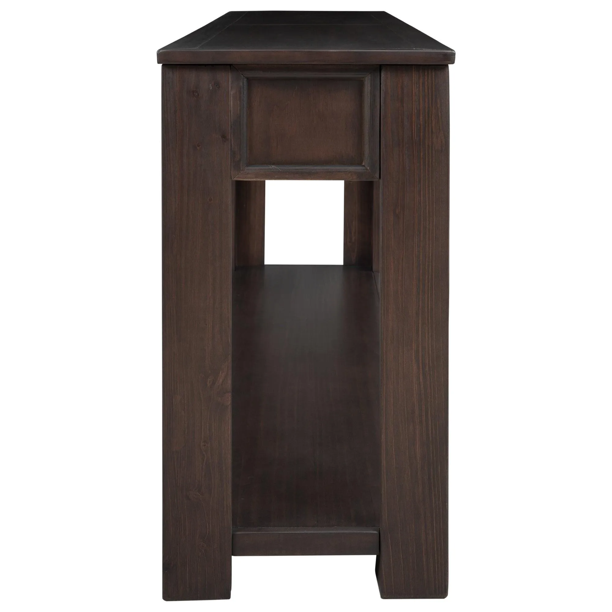 Console Table/Sofa Table with Storage Drawers and Bottom Shelf for Entryway or Hallway (Espresso)