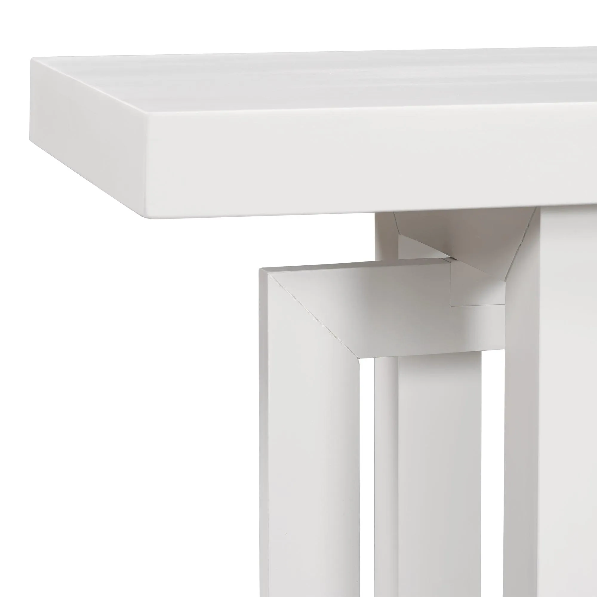 Contemporary Console Table, Extra Long with Wood Top for Entryway and Hallway