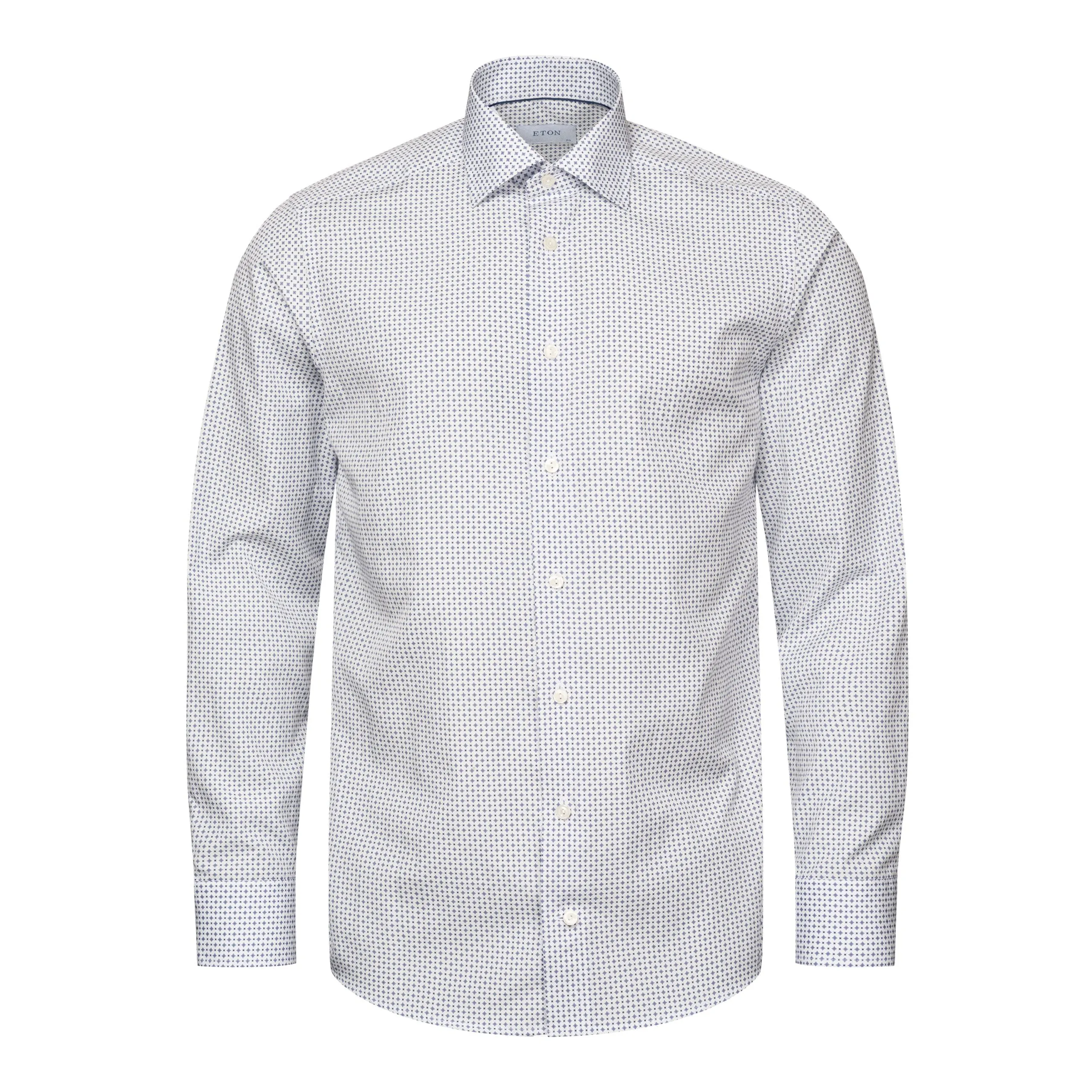 Contemporary Fit - Micro Print Signature Poplin Shirt