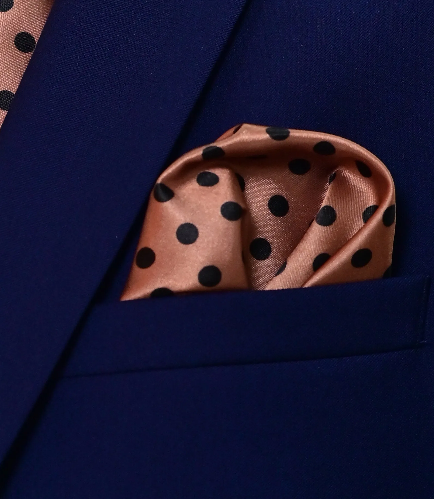 Coral Sands Polka Dot - Silk Pocket Squares