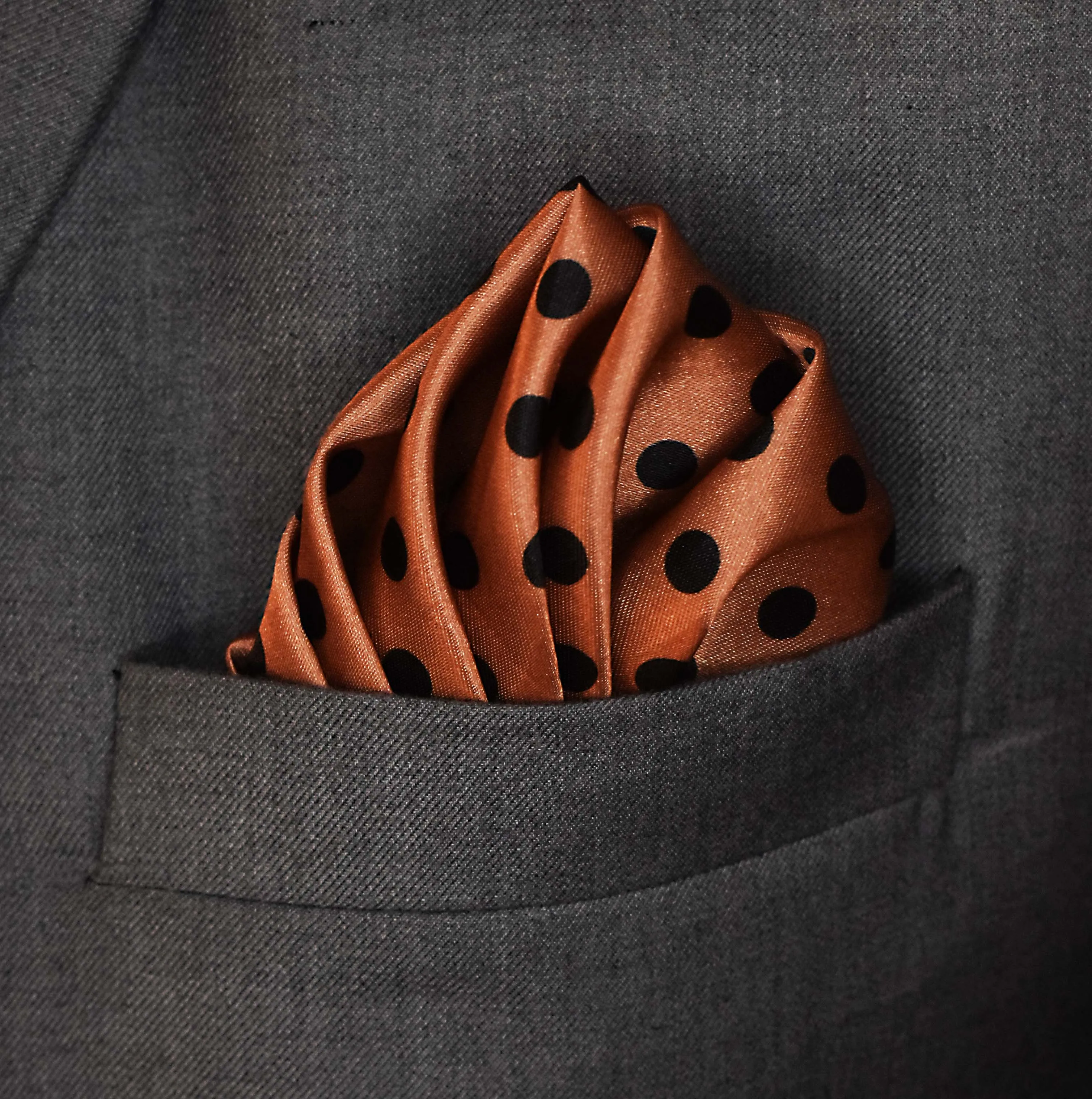 Coral Sands Polka Dot - Silk Pocket Squares