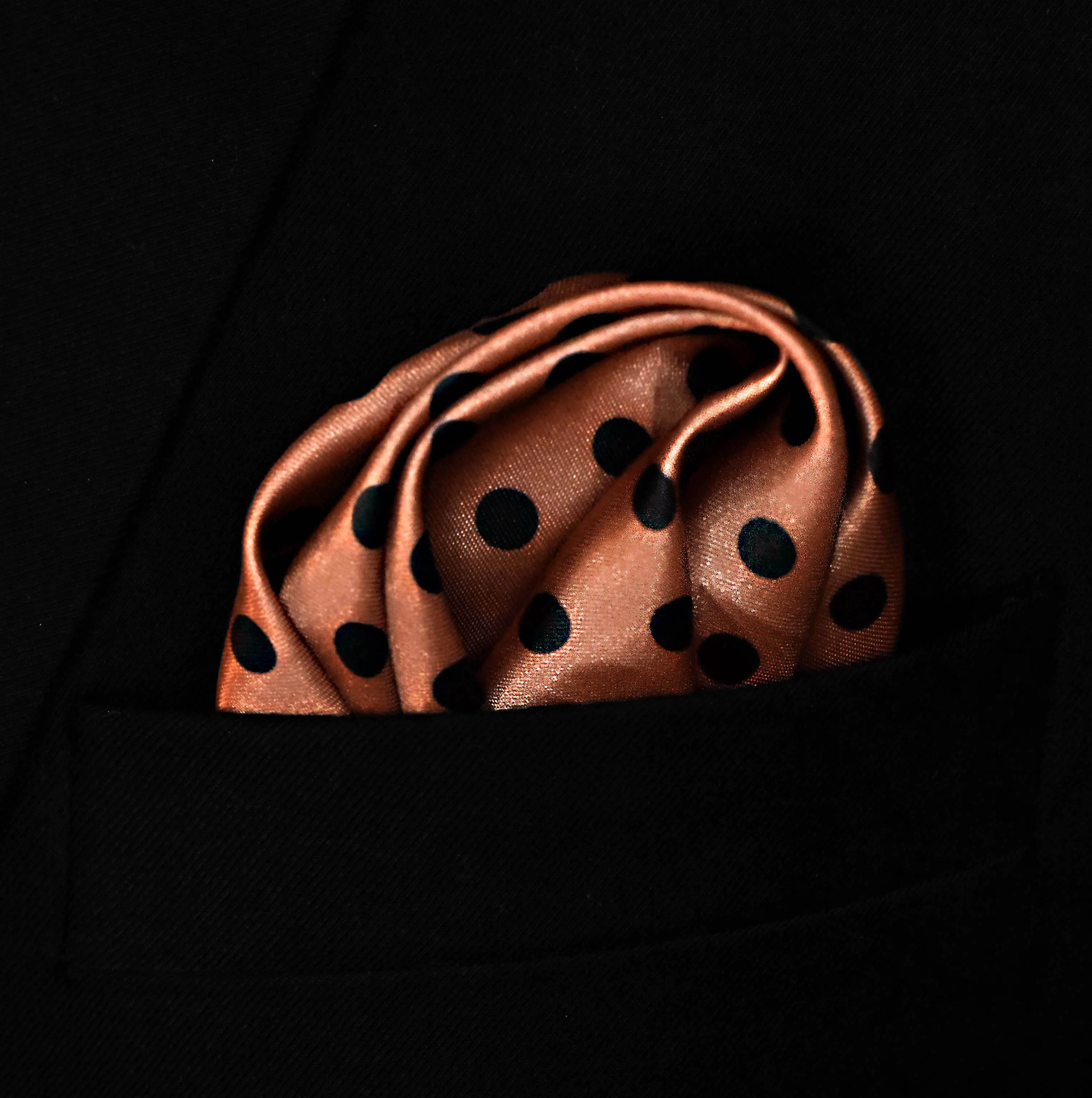 Coral Sands Polka Dot - Silk Pocket Squares