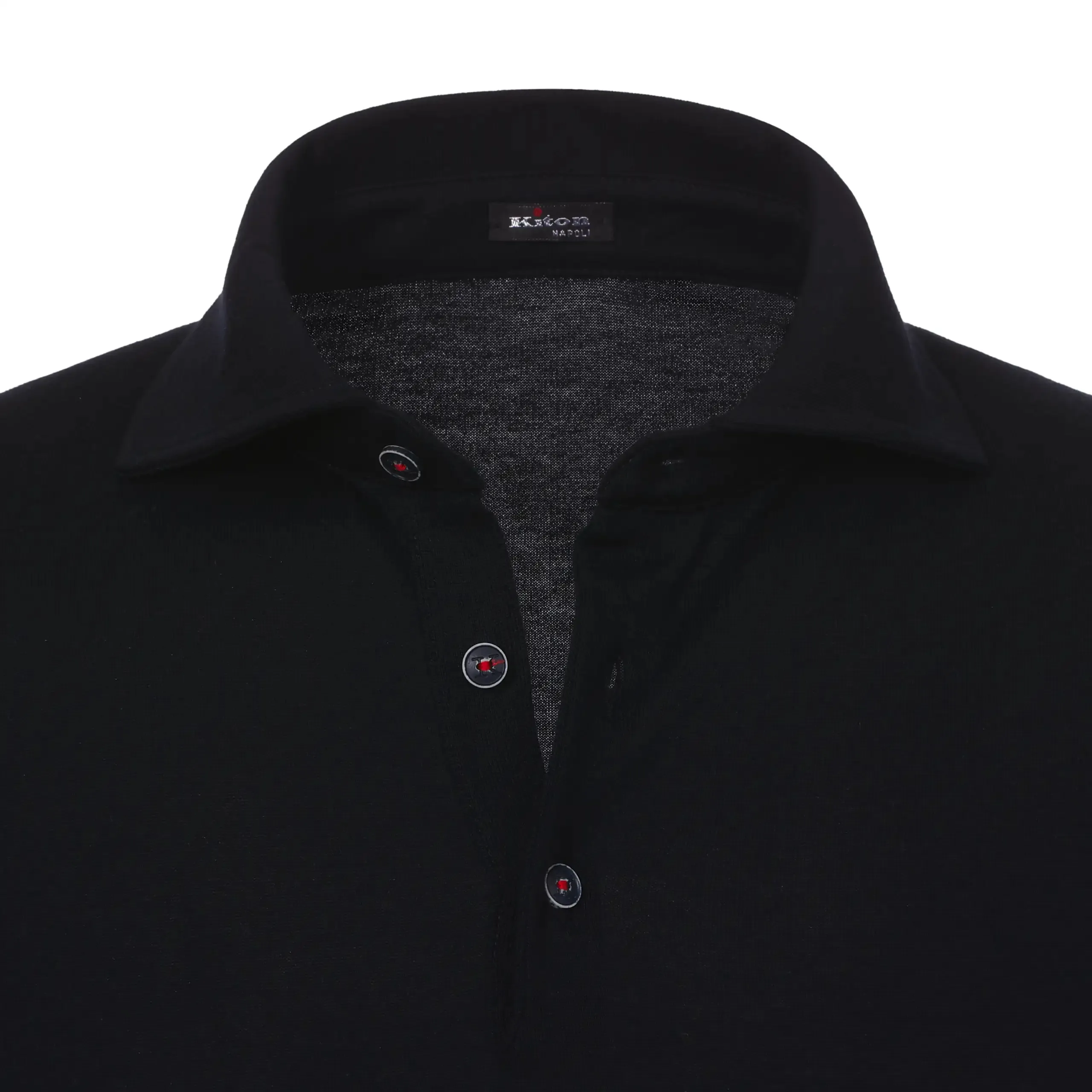 Cotton Polo Shirt in Dark Blue