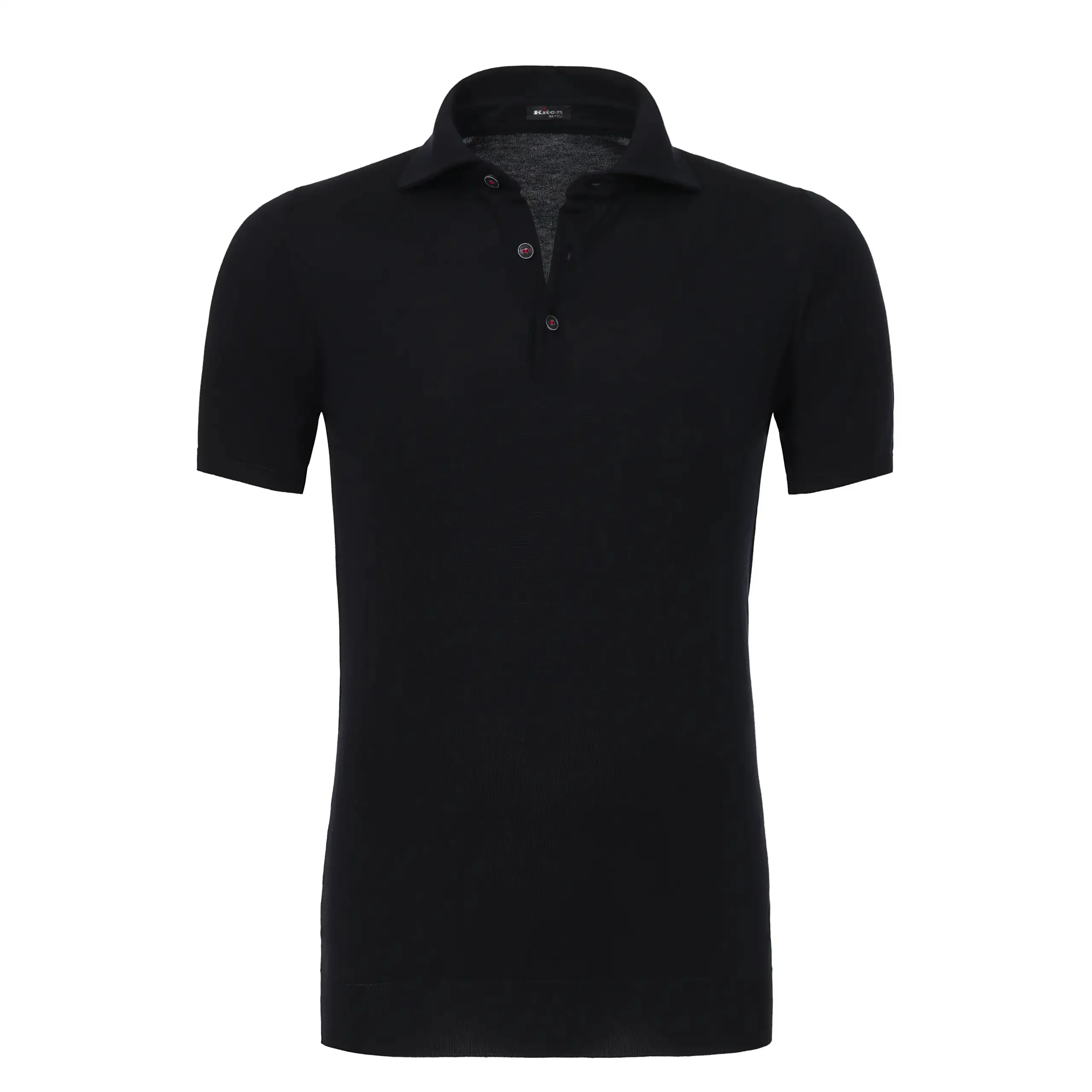 Cotton Polo Shirt in Dark Blue