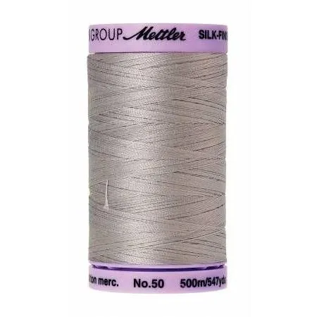 Cotton Sewing Thread - Ash Mist Grey 500m/547yd - Mettler Silk Finish All Purpose