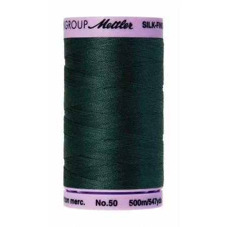 Cotton Sewing Thread - Bayberry Green 500m/547yd - Mettler Silk Finish All Purpose