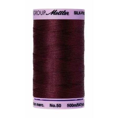 Cotton Sewing Thread - Beet Red 500m/547yd - Mettler Silk Finish All Purpose