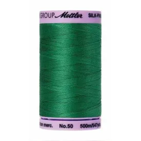 Cotton Sewing Thread - Kelley Green 500m/547yd - Mettler Silk Finish All Purpose