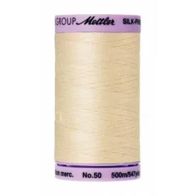 Cotton Sewing Thread - Muslin Cream 500m/547yd - Mettler Silk Finish All Purpose