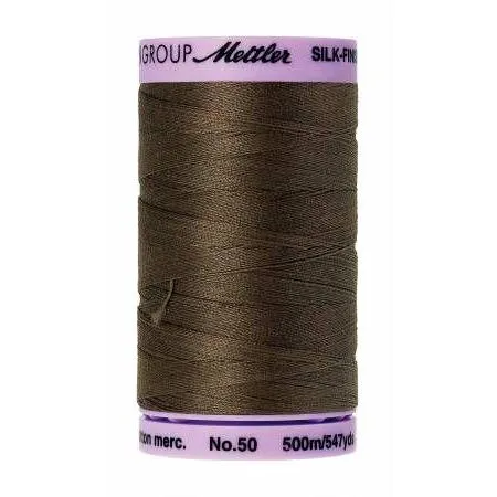 Cotton Sewing Thread - Olive Green 500m/547yd - Mettler Silk Finish All Purpose