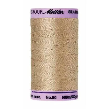 Cotton Sewing Thread - Straw Brown 500m/547yd - Mettler Silk Finish All Purpose