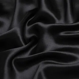 Crepe Back Satin Fabric in Black