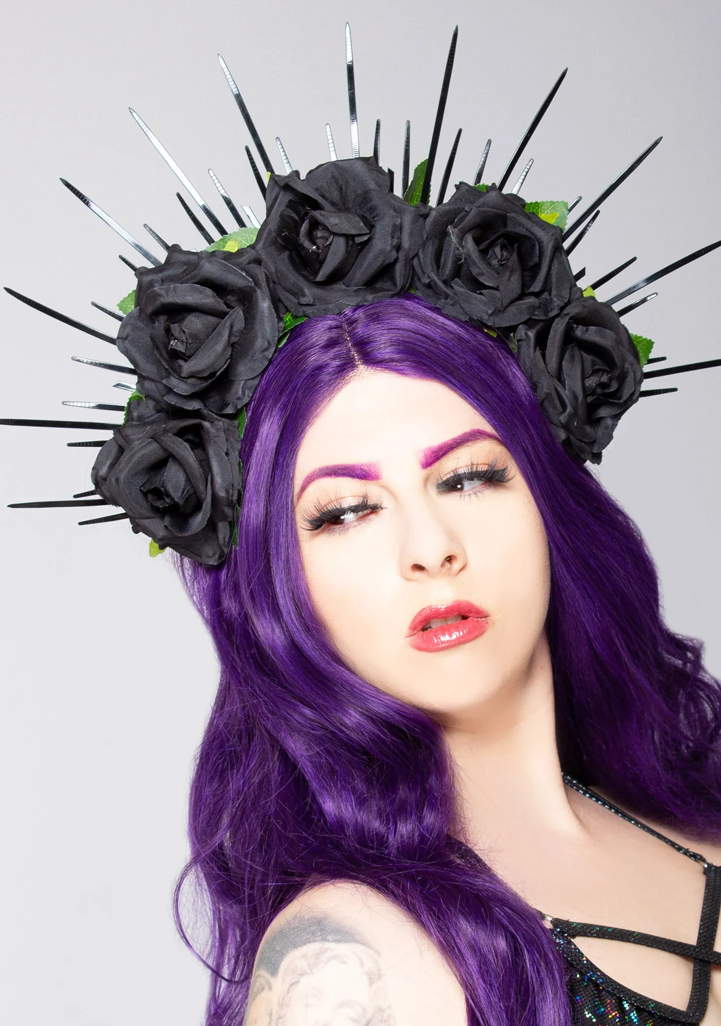 Dark Royalty Rose Crown