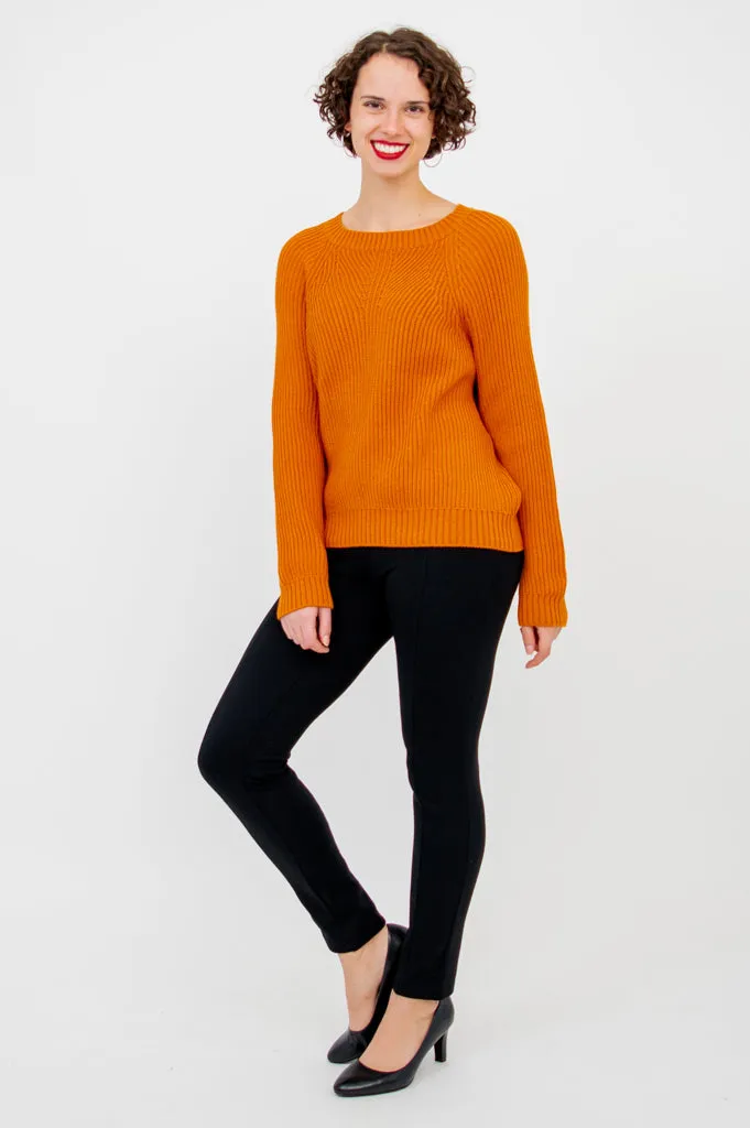 Davis Sweater, Tangerine, Cotton