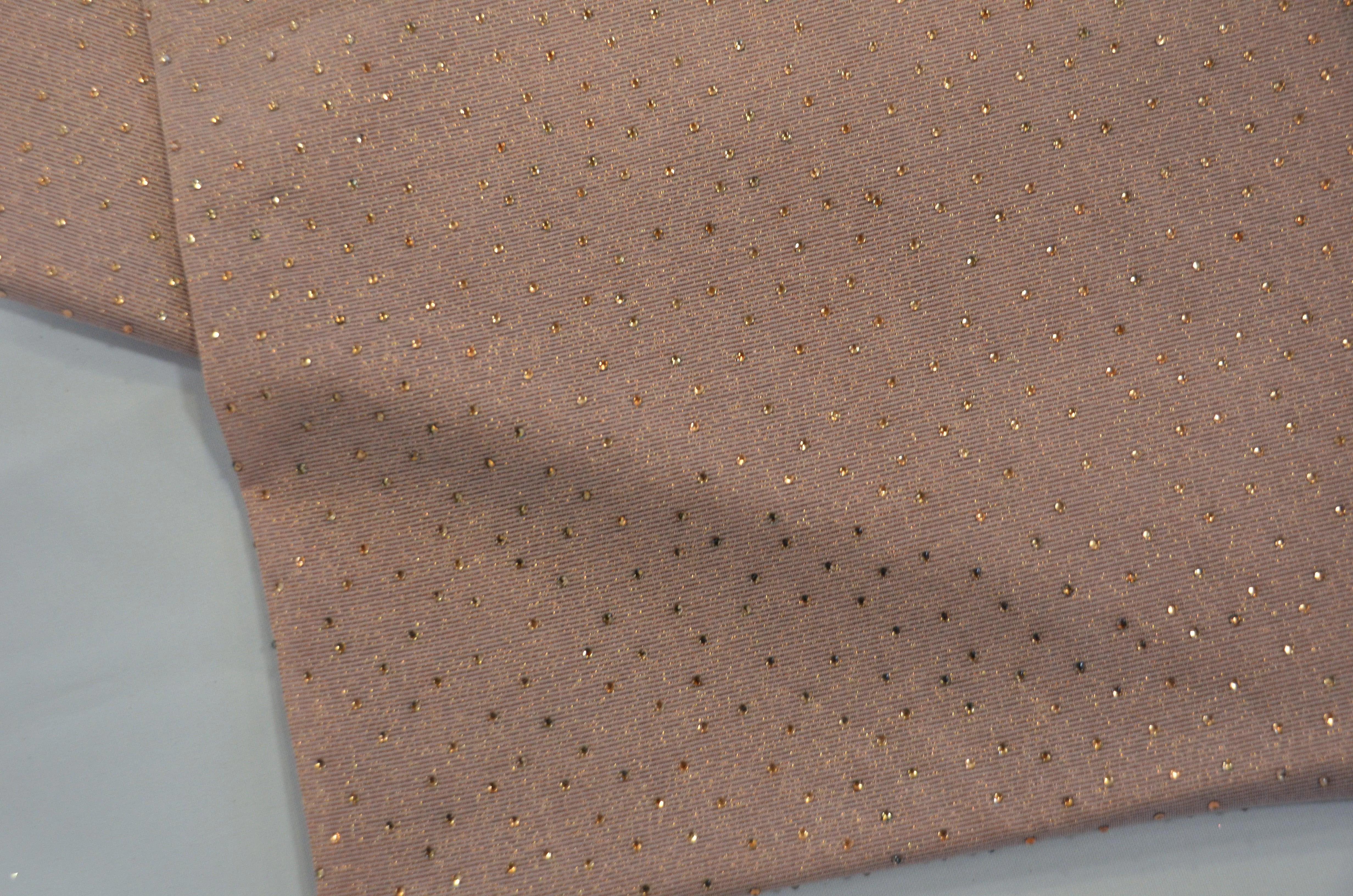 Diamond Glimmer Knit Fabric | Stones| Stretch Glimmer Knit | 2 Way Stretch | 56" Wide | Metallic Glitter Spandex Knit Fabric |